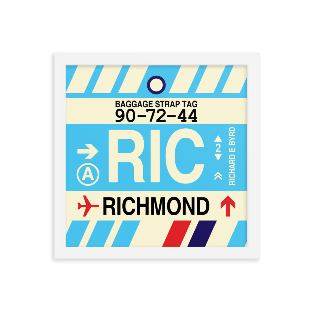 Travel-Themed Framed Print • RIC Richmond • YHM Designs - Image 12
