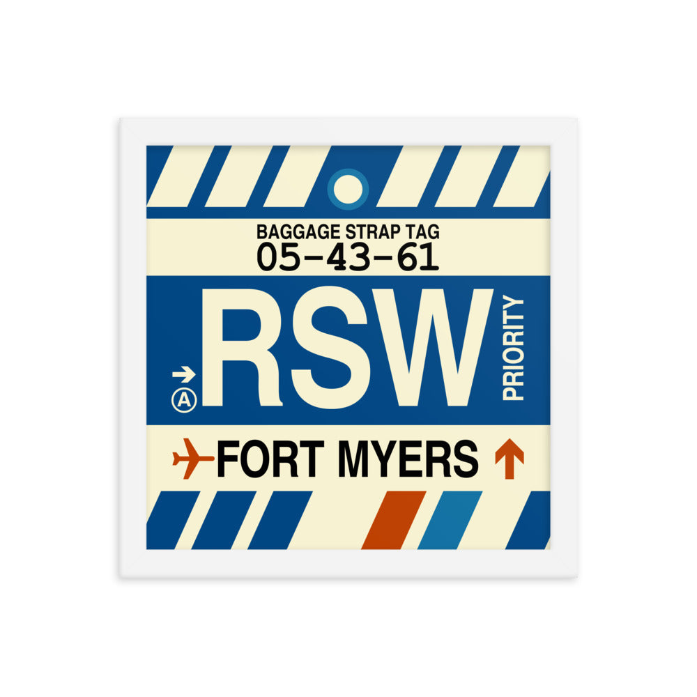 Travel-Themed Framed Print • RSW Fort Myers • YHM Designs - Image 12