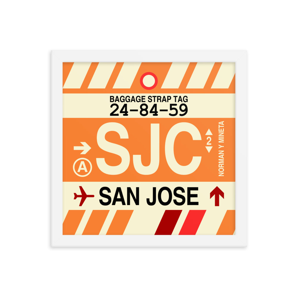 Travel-Themed Framed Print • SJC San Jose • YHM Designs - Image 12