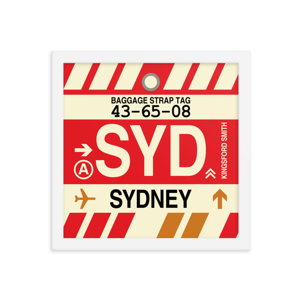 Travel-Themed Framed Print • SYD Sydney • YHM Designs - Image 12