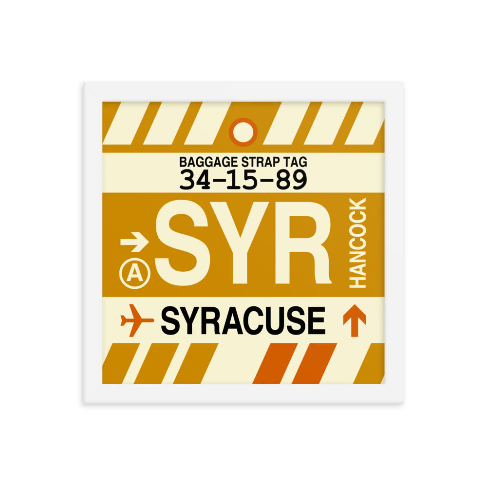 Travel-Themed Framed Print • SYR Syracuse • YHM Designs - Image 12