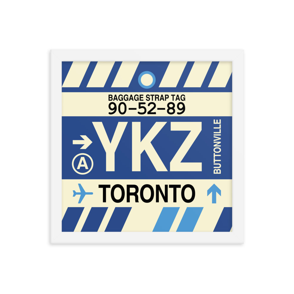 Travel-Themed Framed Print • YKZ Toronto • YHM Designs - Image 12
