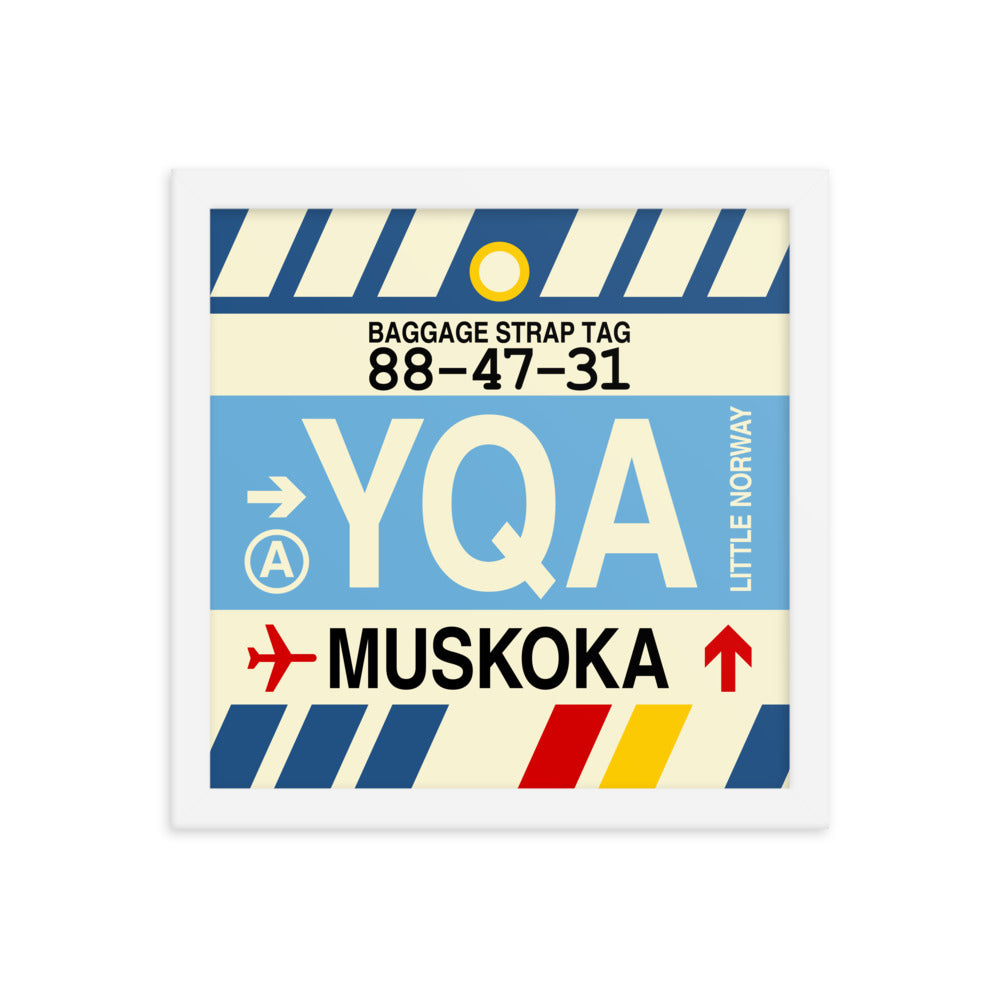 Travel-Themed Framed Print • YQA Muskoka • YHM Designs - Image 12