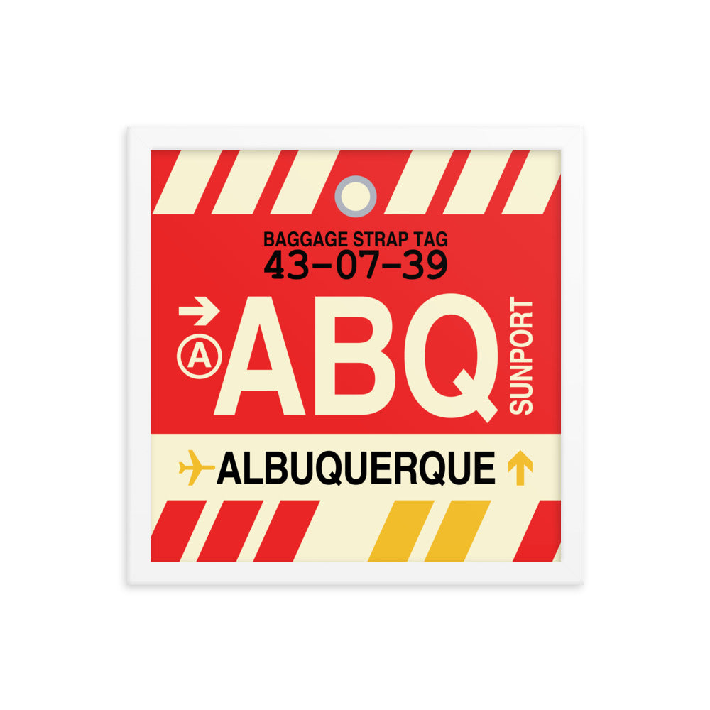 Travel-Themed Framed Print • ABQ Albuquerque Souvenir • YHM Designs - Image 13