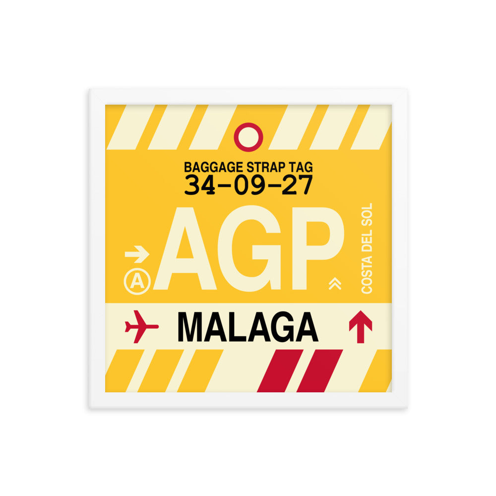 Travel-Themed Framed Print • AGP Malaga • YHM Designs - Image 13
