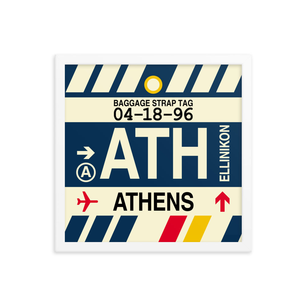 Travel-Themed Framed Print • ATH Athens • YHM Designs - Image 13