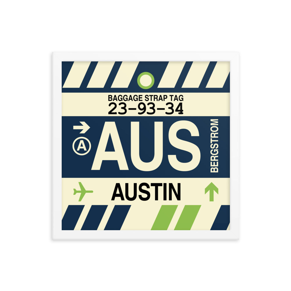 Travel-Themed Framed Print • AUS Austin • YHM Designs - Image 13