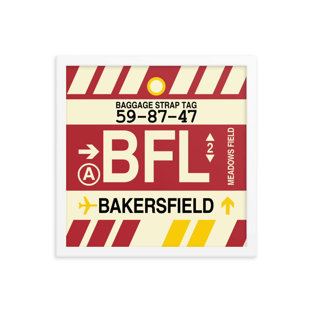 Travel-Themed Framed Print • BFL Bakersfield • YHM Designs - Image 13