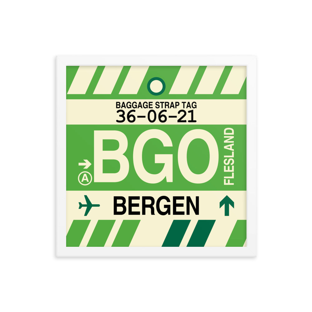 Travel-Themed Framed Print • BGO Bergen • YHM Designs - Image 13