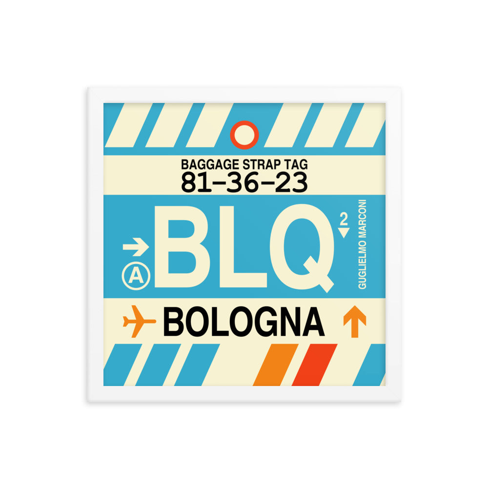 Travel-Themed Framed Print • BLQ Bologna Souvenir • YHM Designs - Image 13