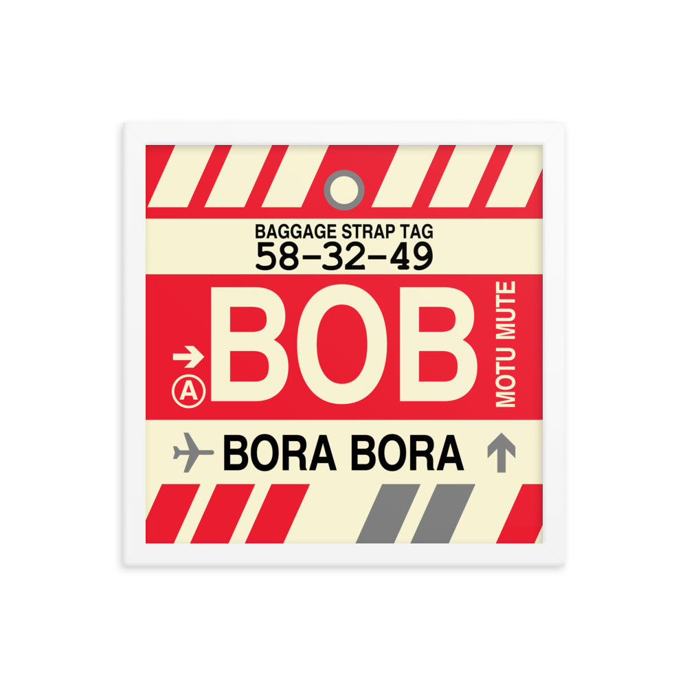 Travel-Themed Framed Print • BOB Bora Bora • YHM Designs - Image 13