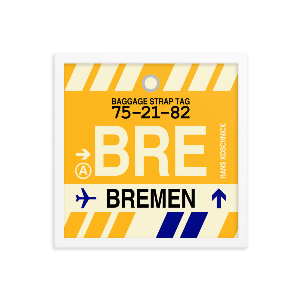 Travel-Themed Framed Print • BRE Bremen • YHM Designs - Image 13