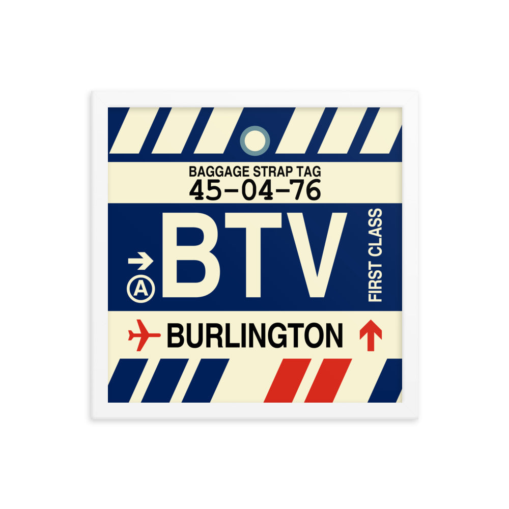 Travel-Themed Framed Print • BTV Burlington • YHM Designs - Image 13