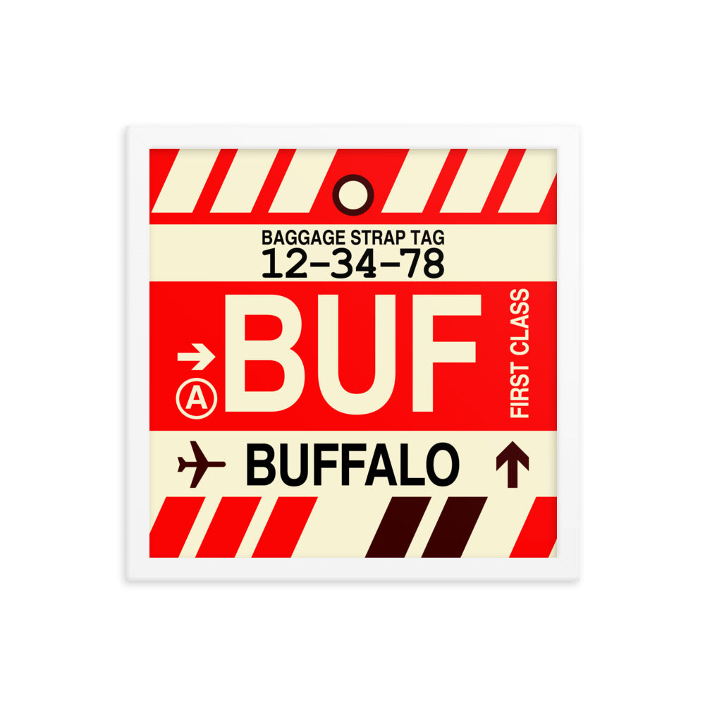 Travel-Themed Framed Print • BUF Buffalo • YHM Designs - Image 13