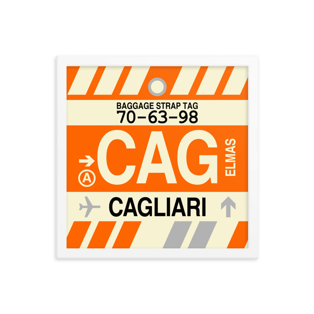 Travel-Themed Framed Print • CAG Cagliari • YHM Designs - Image 13
