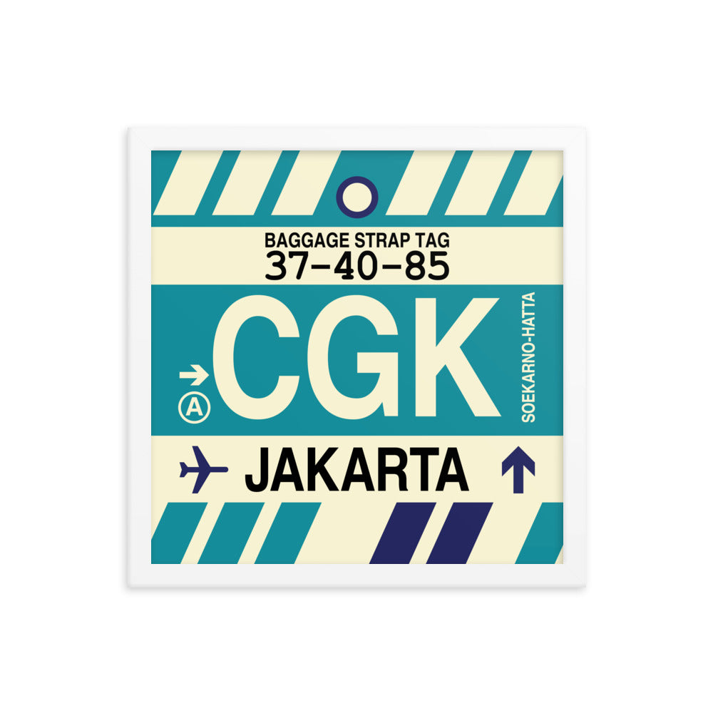 Travel-Themed Framed Print • CGK Jakarta • YHM Designs - Image 13