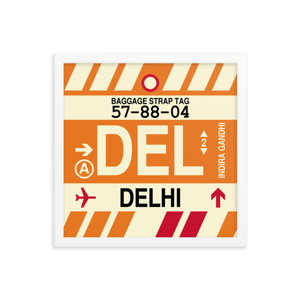 Travel-Themed Framed Print • DEL Delhi • YHM Designs - Image 13