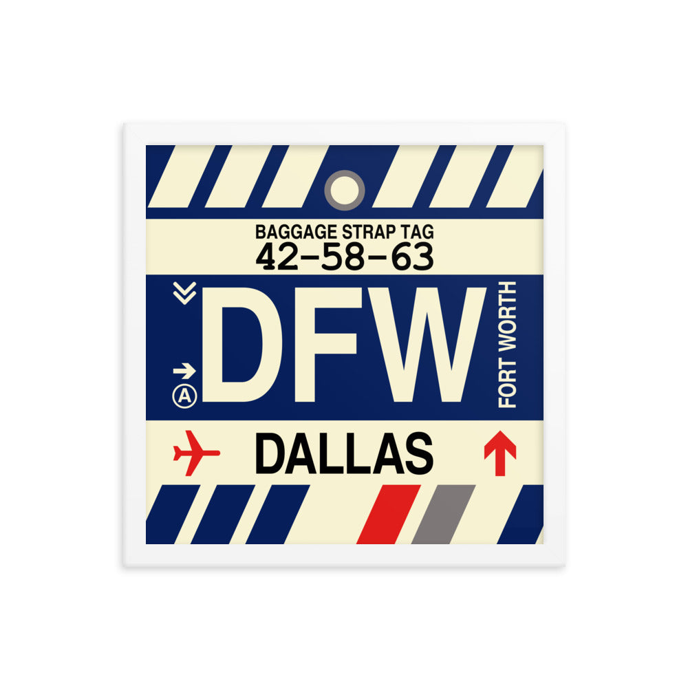 Travel-Themed Framed Print • DFW Dallas • YHM Designs - Image 13