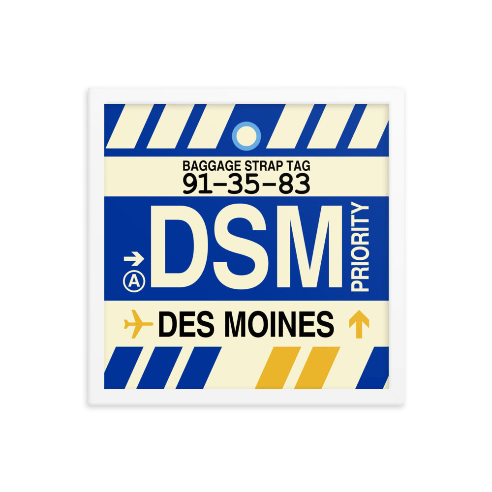 Travel-Themed Framed Print • DSM Des Moines • YHM Designs - Image 13