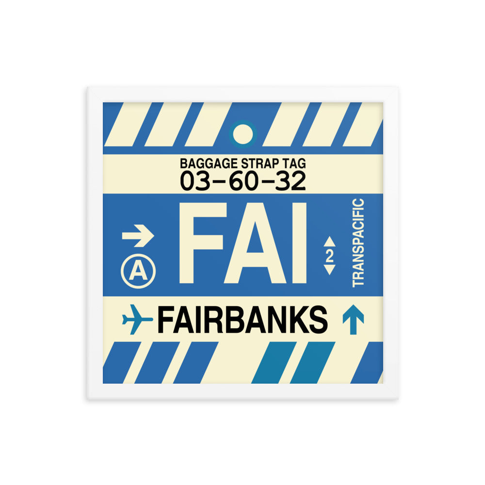 Travel-Themed Framed Print • FAI Fairbanks Souvenir • YHM Designs - Image 13