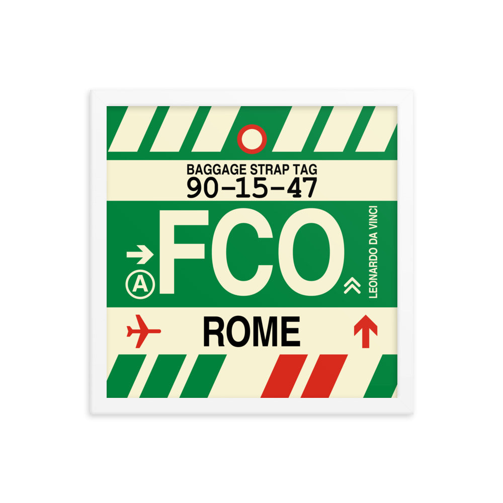 Travel-Themed Framed Print • FCO Rome • YHM Designs - Image 13