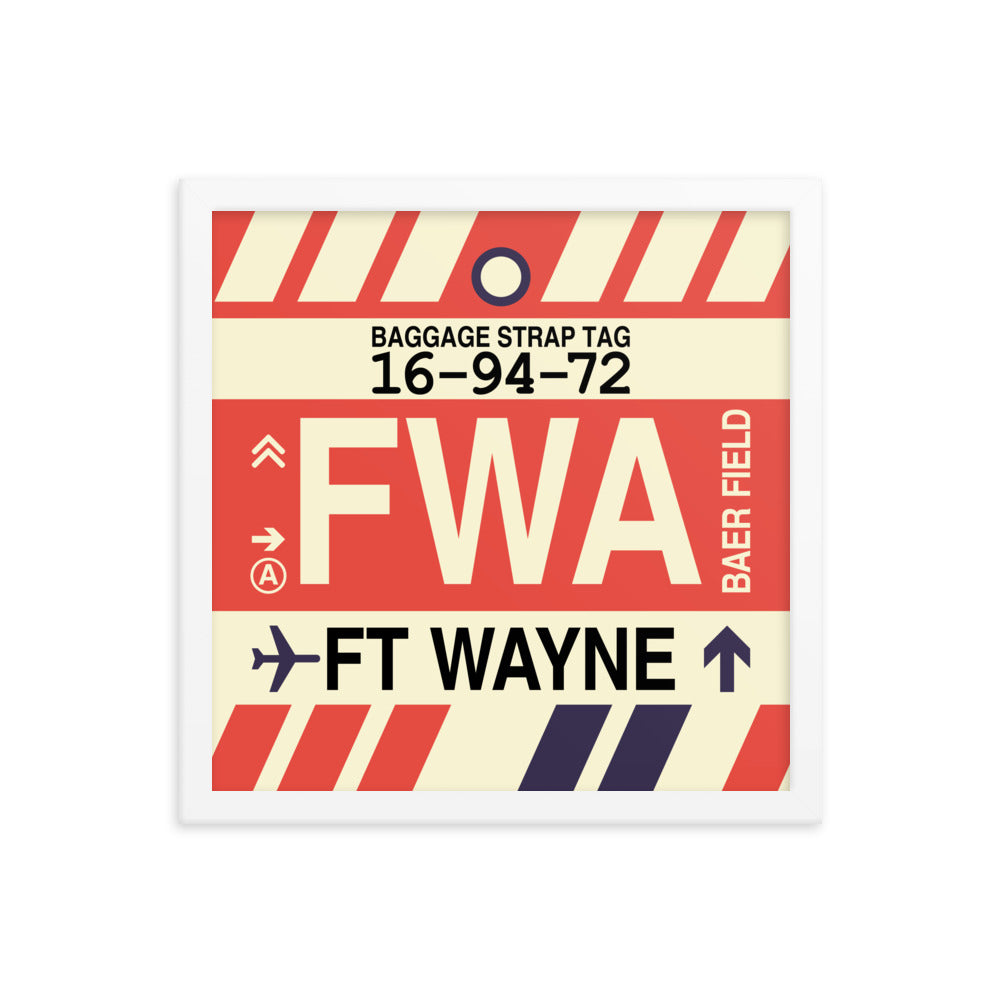 Travel-Themed Framed Print • FWA Fort Wayne • YHM Designs - Image 13
