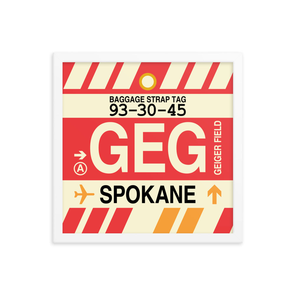 Travel-Themed Framed Print • GEG Spokane Souvenir • YHM Designs - Image 13