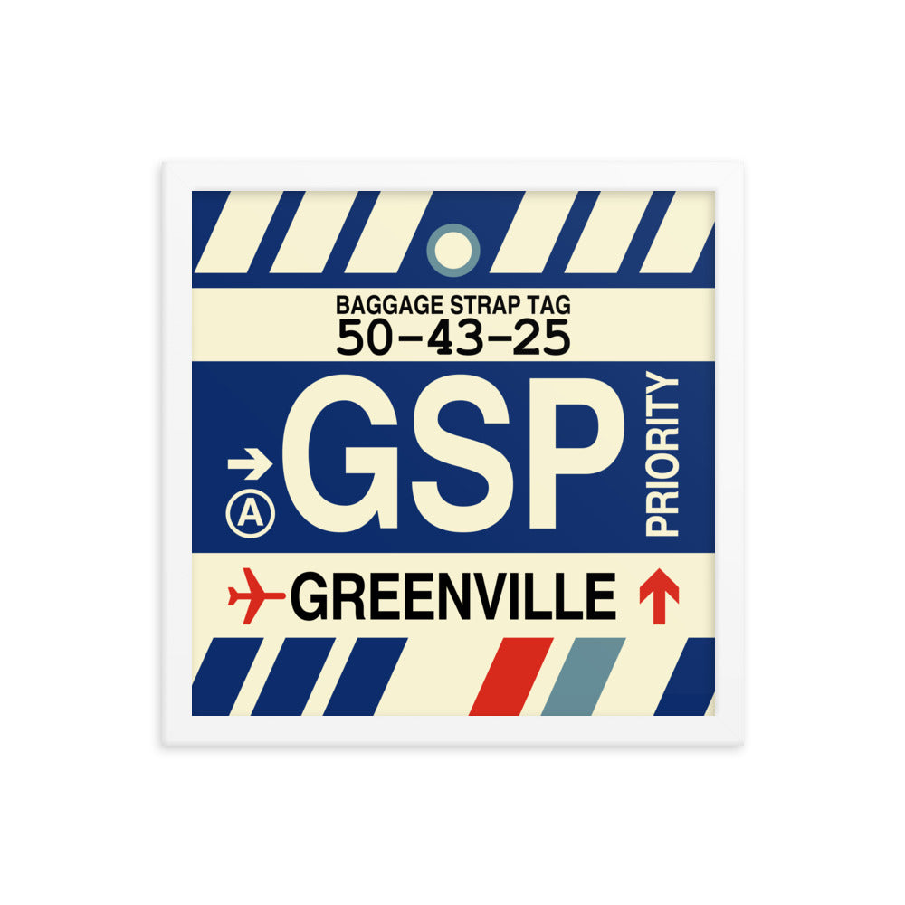 Travel-Themed Framed Print • GSP Greenville • YHM Designs - Image 13