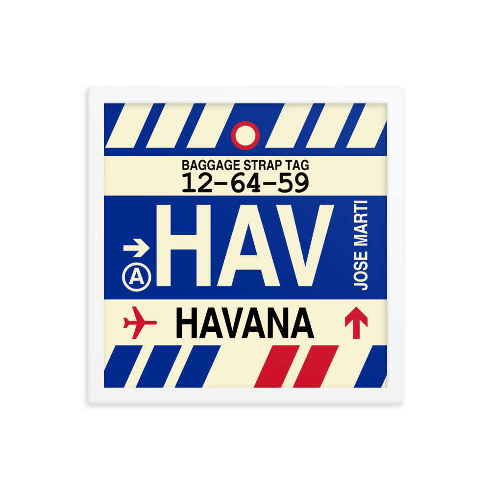 Travel-Themed Framed Print • HAV Havana • YHM Designs - Image 13
