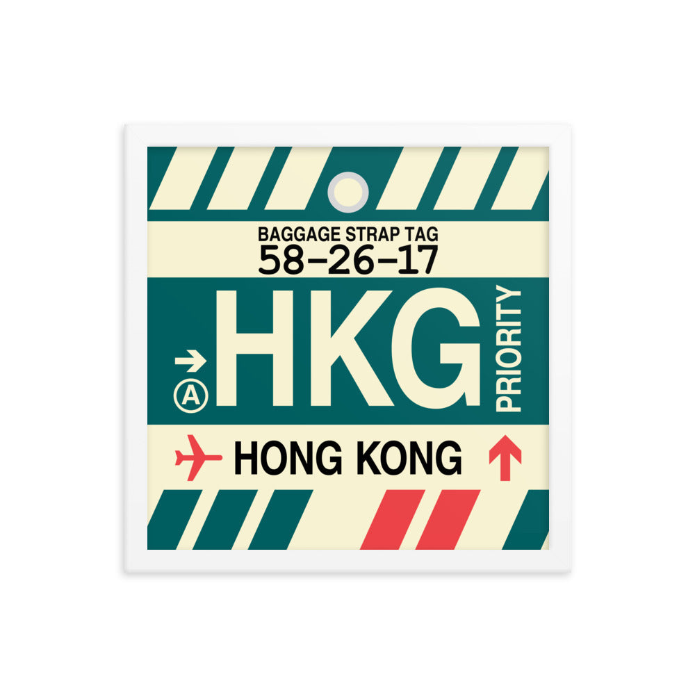 Travel-Themed Framed Print • HKG Hong Kong Souvenir • YHM Designs - Image 13