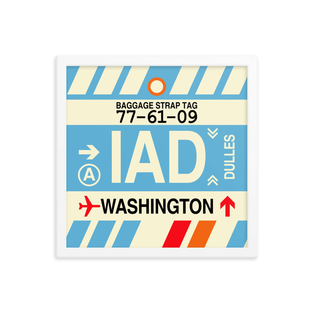 Travel-Themed Framed Print • IAD Washington Souvenir • YHM Designs - Image 13