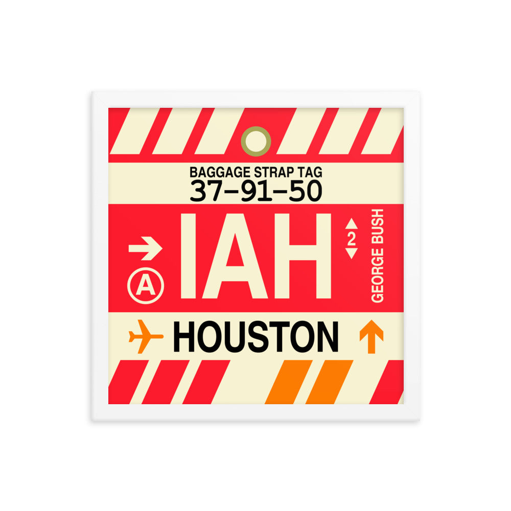 Travel-Themed Framed Print • IAH Houston • YHM Designs - Image 13