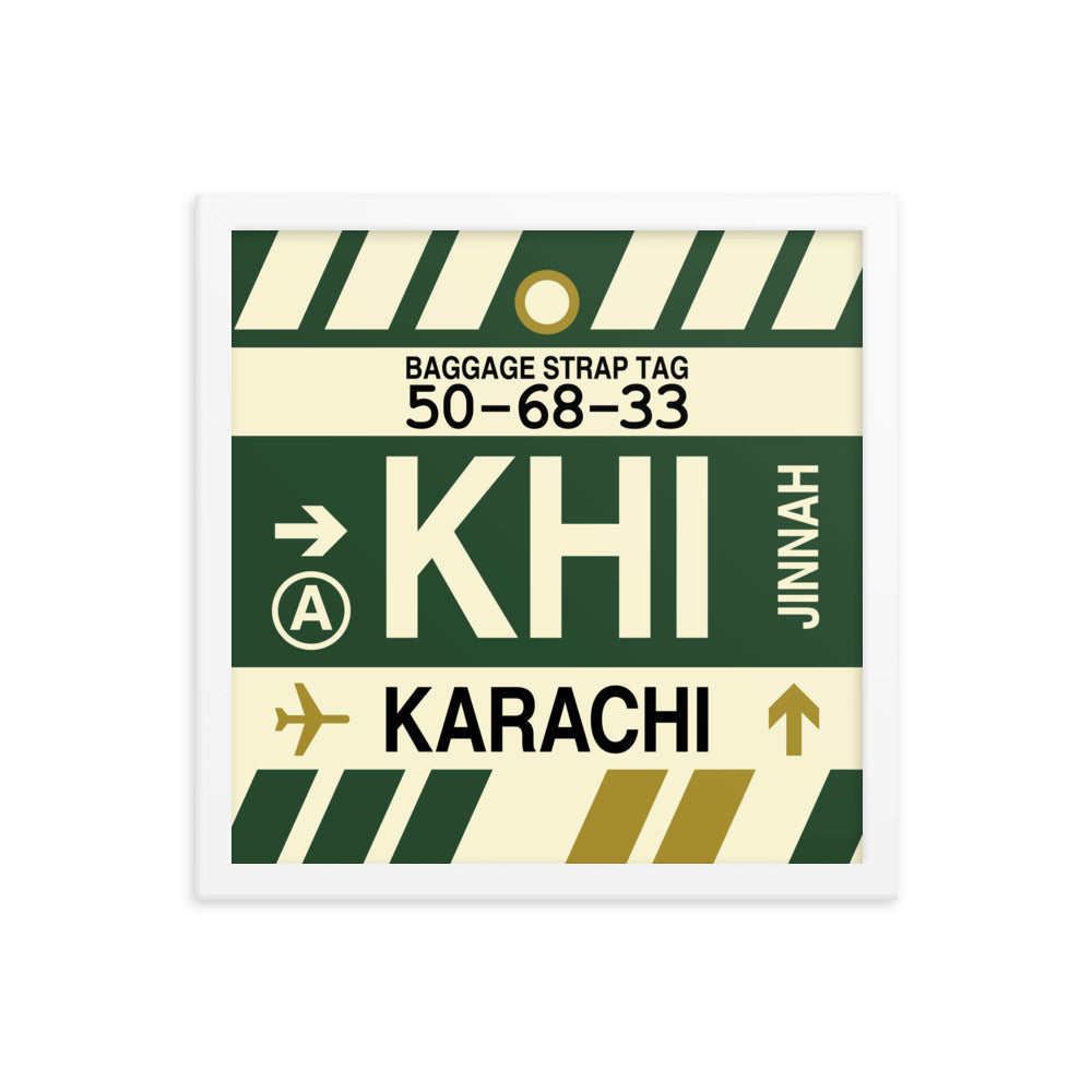 Travel-Themed Framed Print • KHI Karachi Souvenir • YHM Designs - Image 13