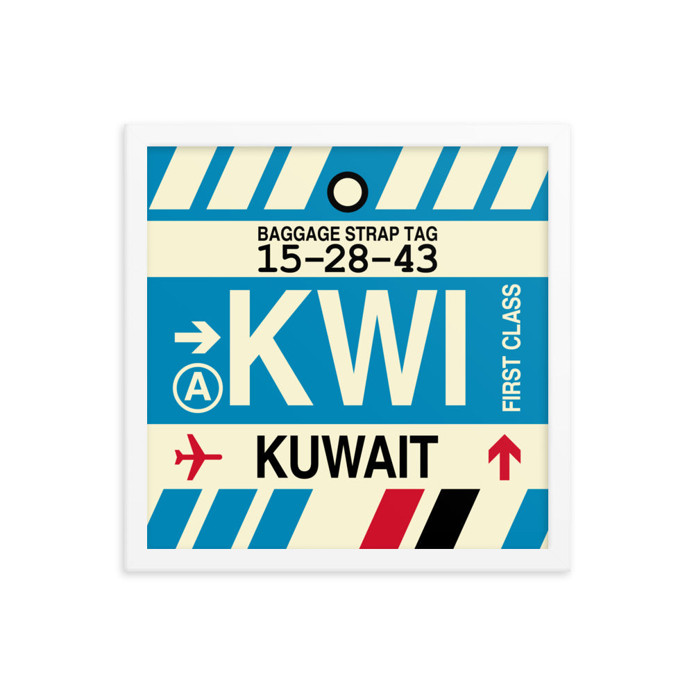 Travel-Themed Framed Print • KWI Kuwait City Souvenir • YHM Designs - Image 13