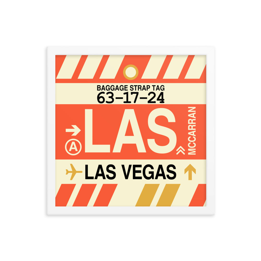 Travel-Themed Framed Print • LAS Las Vegas • YHM Designs - Image 13