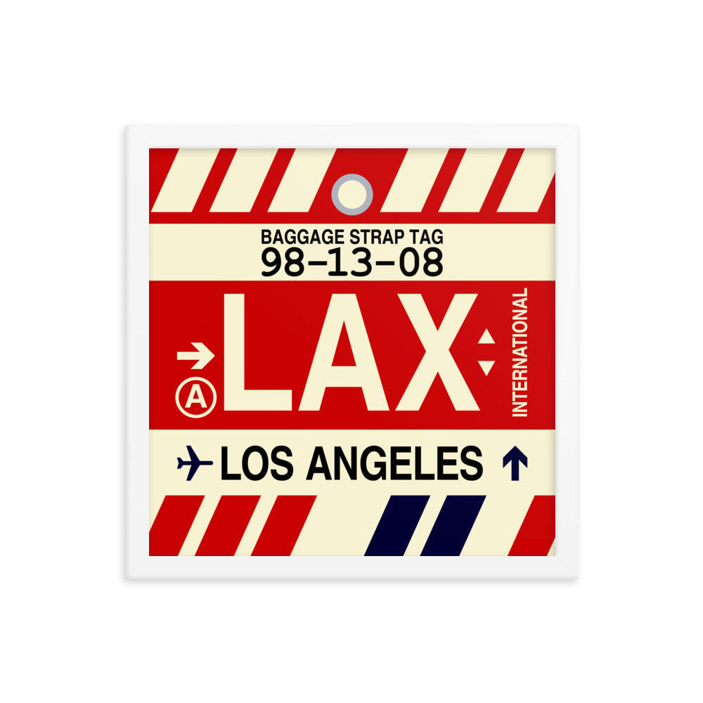 Travel-Themed Framed Print • LAX Los Angeles • YHM Designs - Image 13