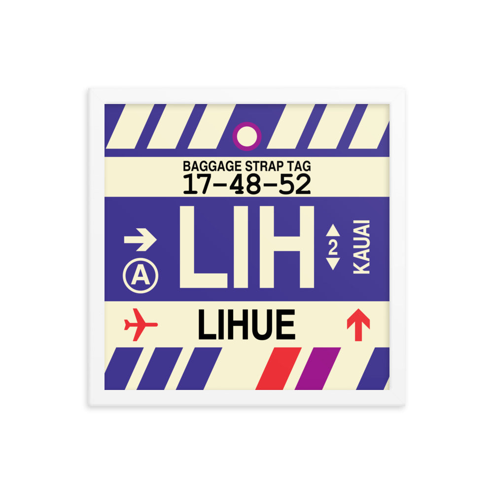 Travel-Themed Framed Print • LIH Lihue • YHM Designs - Image 13