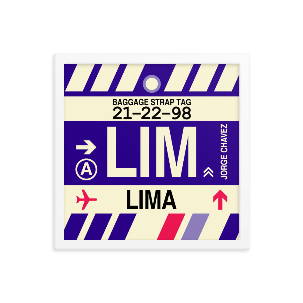 Travel-Themed Framed Print • LIM Lima • YHM Designs - Image 13