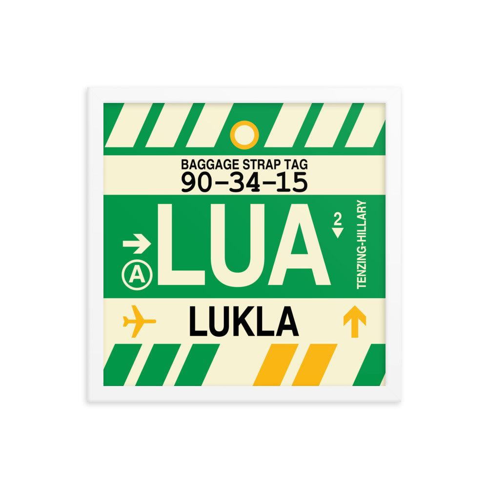 Travel-Themed Framed Print • LUA Lukla Souvenir • YHM Designs - Image 13