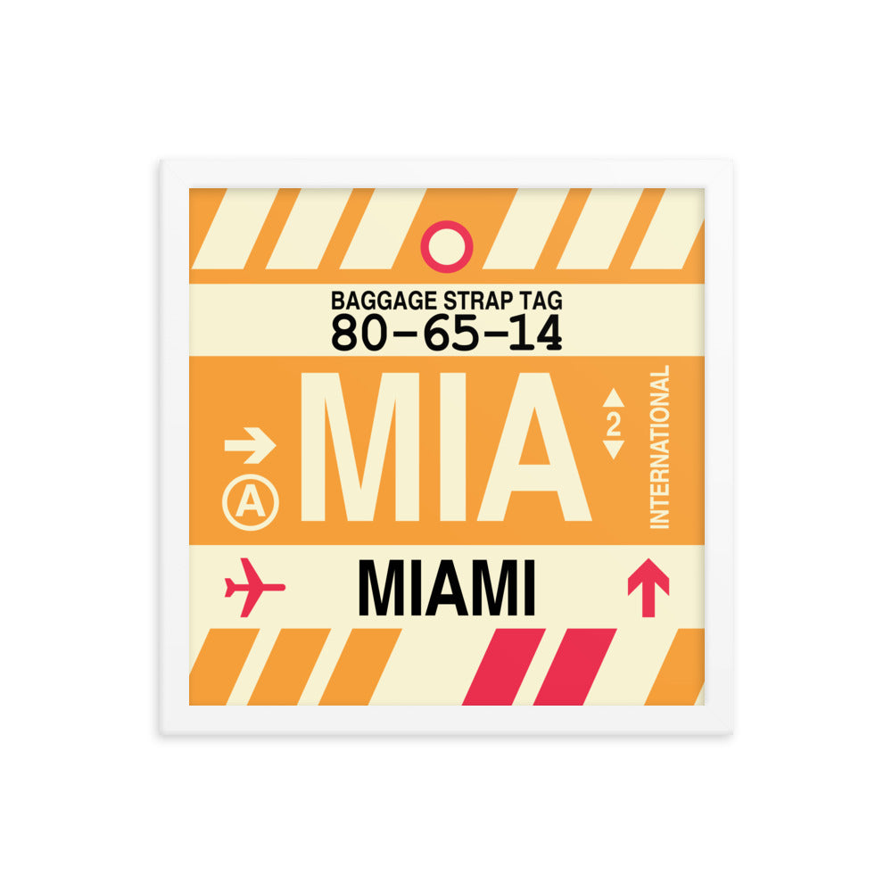 Travel-Themed Framed Print • MIA Miami • YHM Designs - Image 13