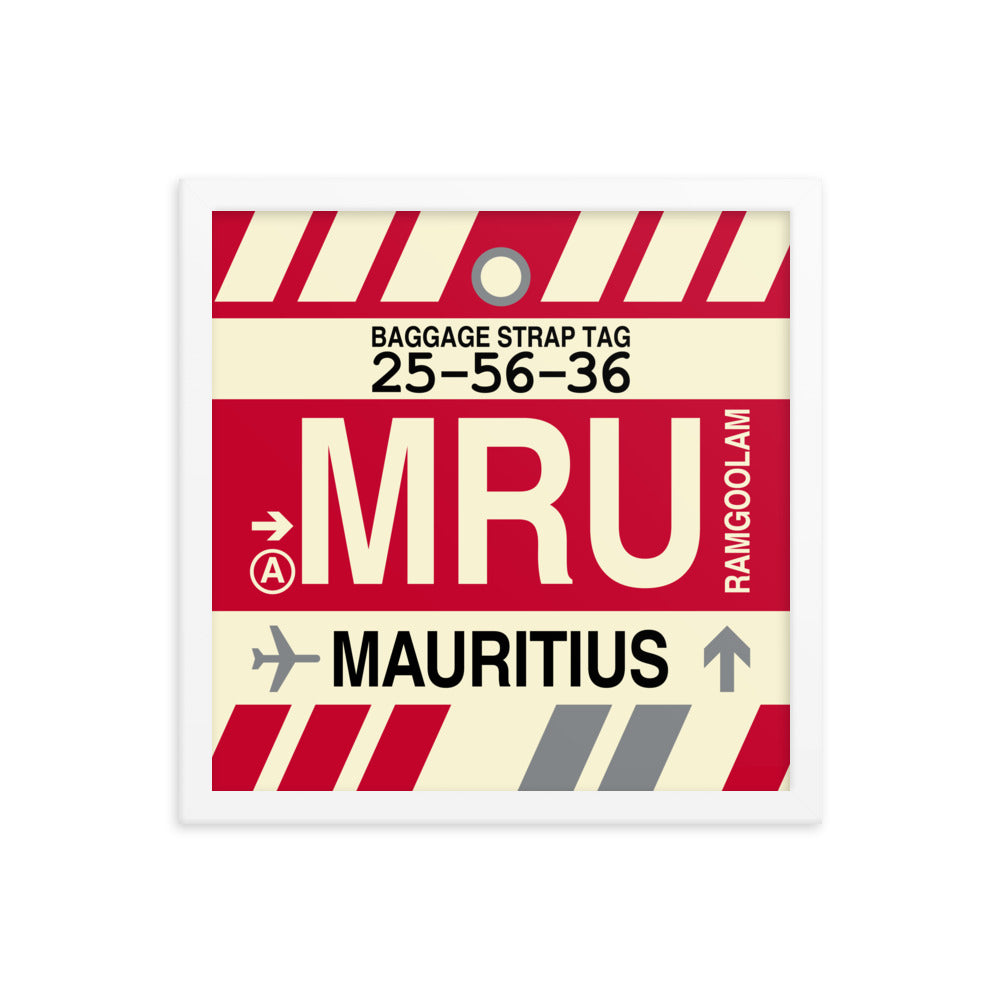 Travel-Themed Framed Print • MRU Port Louis Souvenir • YHM Designs - Image 13
