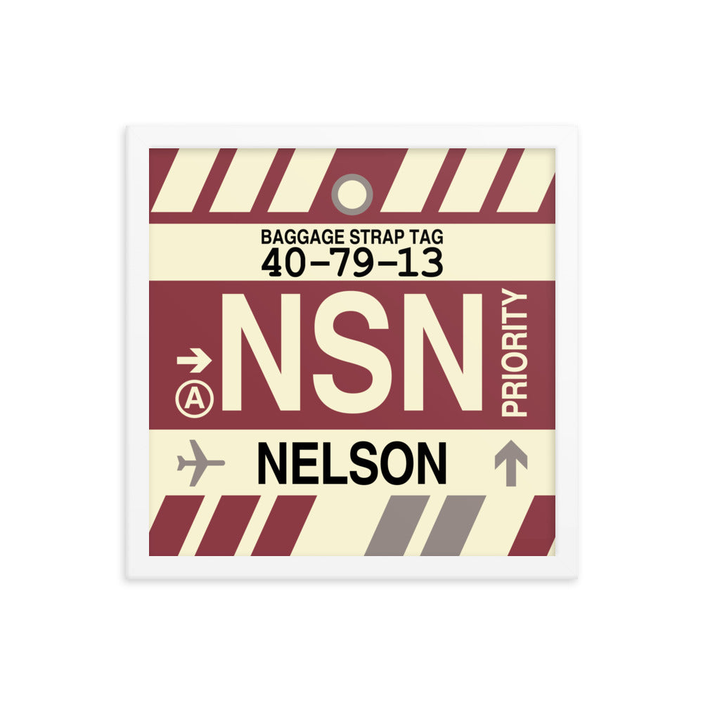 Travel-Themed Framed Print • NSN Nelson Souvenir • YHM Designs - Image 13