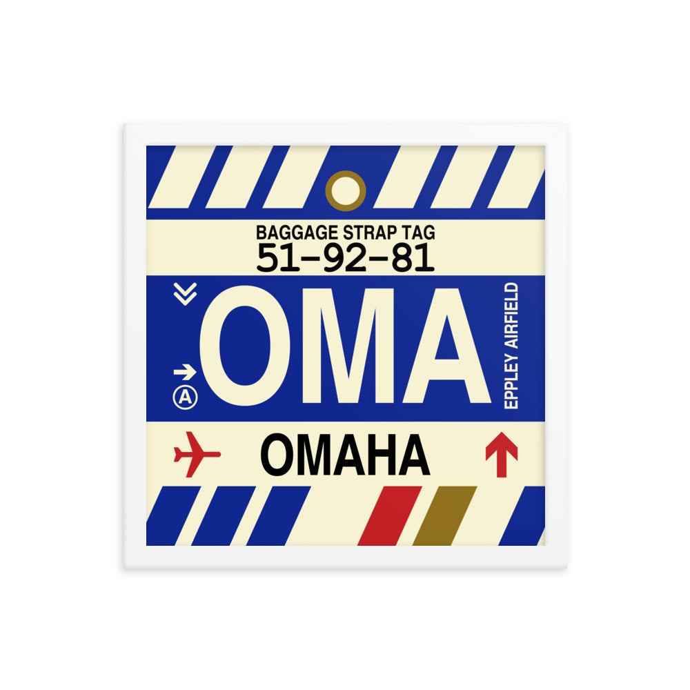 Travel-Themed Framed Print • OMA Omaha Souvenir • YHM Designs - Image 13