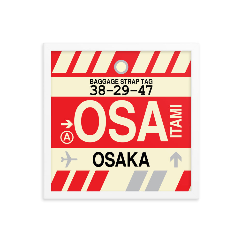Travel-Themed Framed Print • OSA Osaka Souvenir • YHM Designs - Image 13