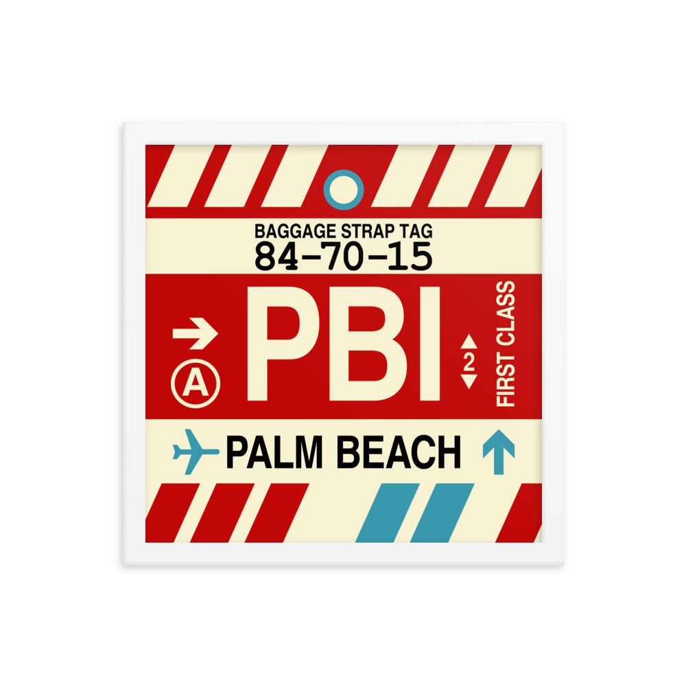 Travel-Themed Framed Print • PBI Palm Beach • YHM Designs - Image 13