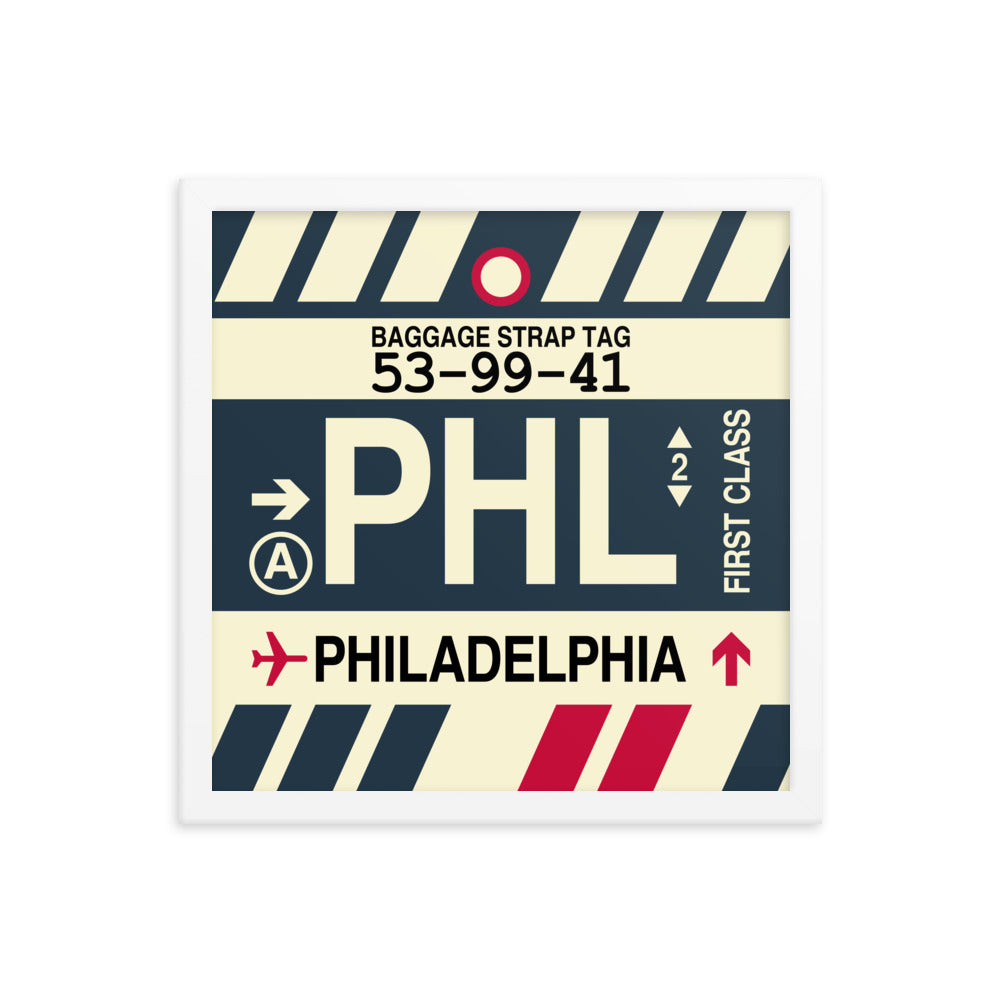 Travel-Themed Framed Print • PHL Philadelphia • YHM Designs - Image 13