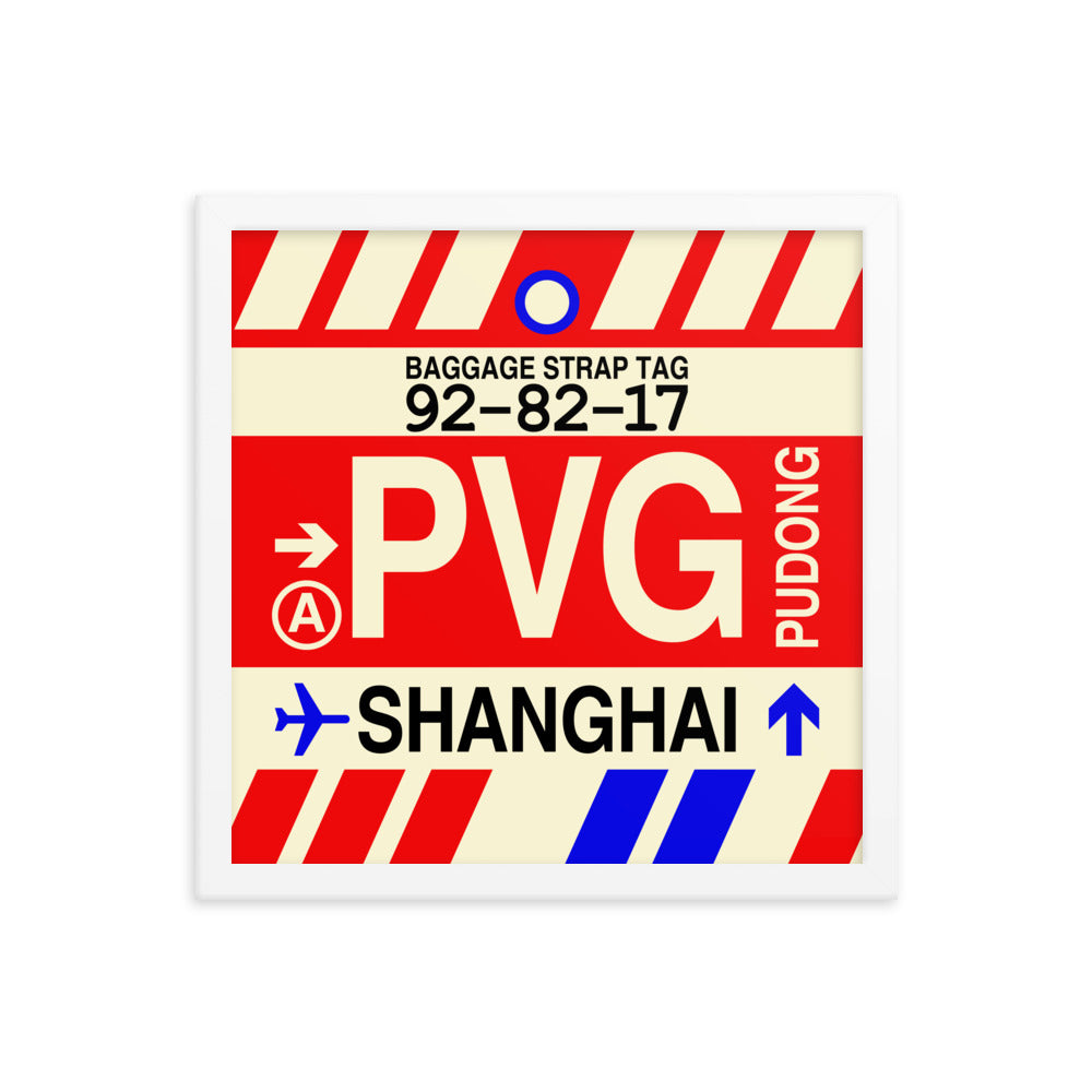 Travel-Themed Framed Print • PVG Shanghai Souvenir • YHM Designs - Image 13
