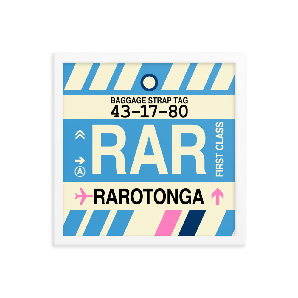 Travel-Themed Framed Print • RAR Rarotonga Souvenir • YHM Designs - Image 13
