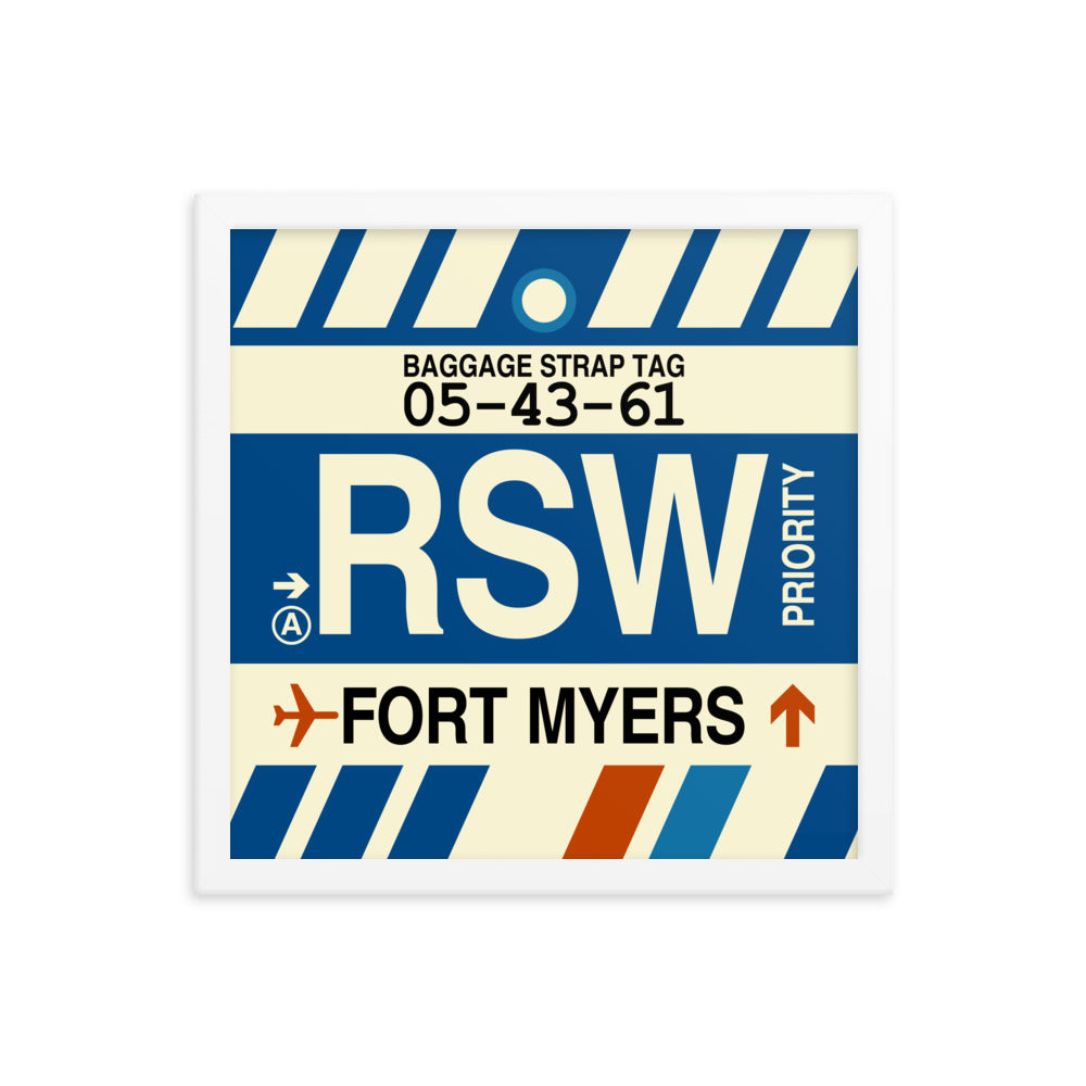 Travel-Themed Framed Print • RSW Fort Myers • YHM Designs - Image 13