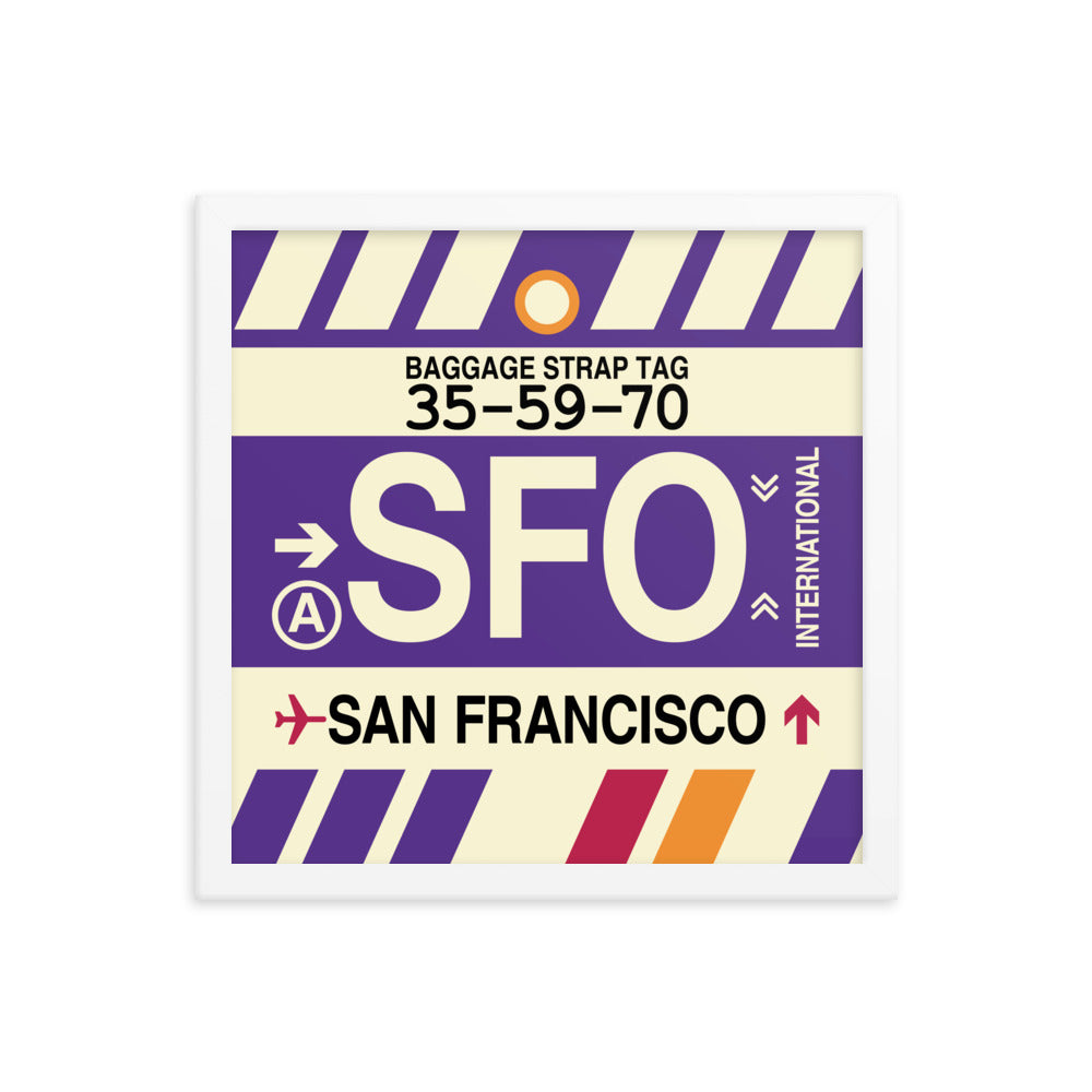 Travel-Themed Framed Print • SFO San Francisco • YHM Designs - Image 13